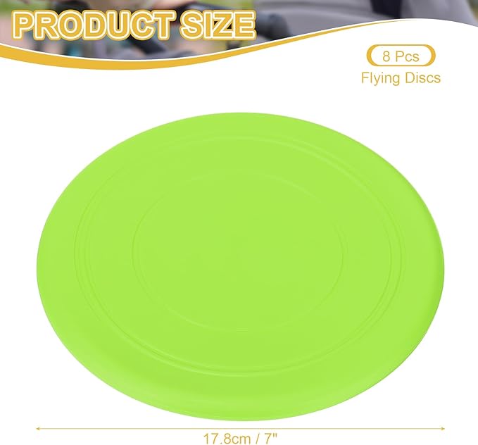 PATIKIL Flying Disc Soft Silicone Colorful Flying Disk Flyer for Outdoor Sports Lawn