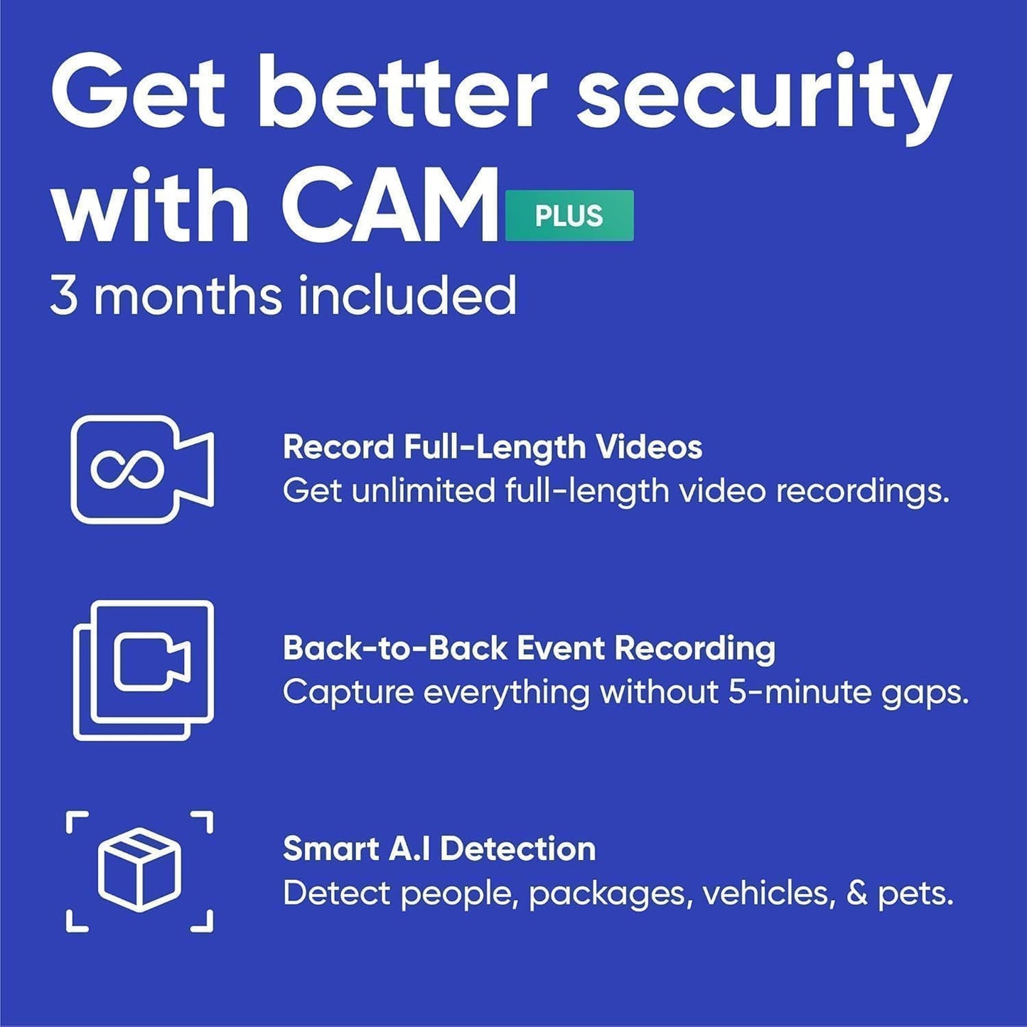 Wyze Lifestyle V3 1080p Cam Smart Home Security Camera, Indoor/Outdoor Use, Plug-in, Color Night Vision, Motion