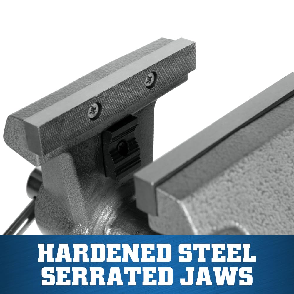 Wilton Mechanics Pro Bench Vise, 6-1/2" Jaw Width, 6" Jaw Opening, 4-3/8" Throat (Model 865M)