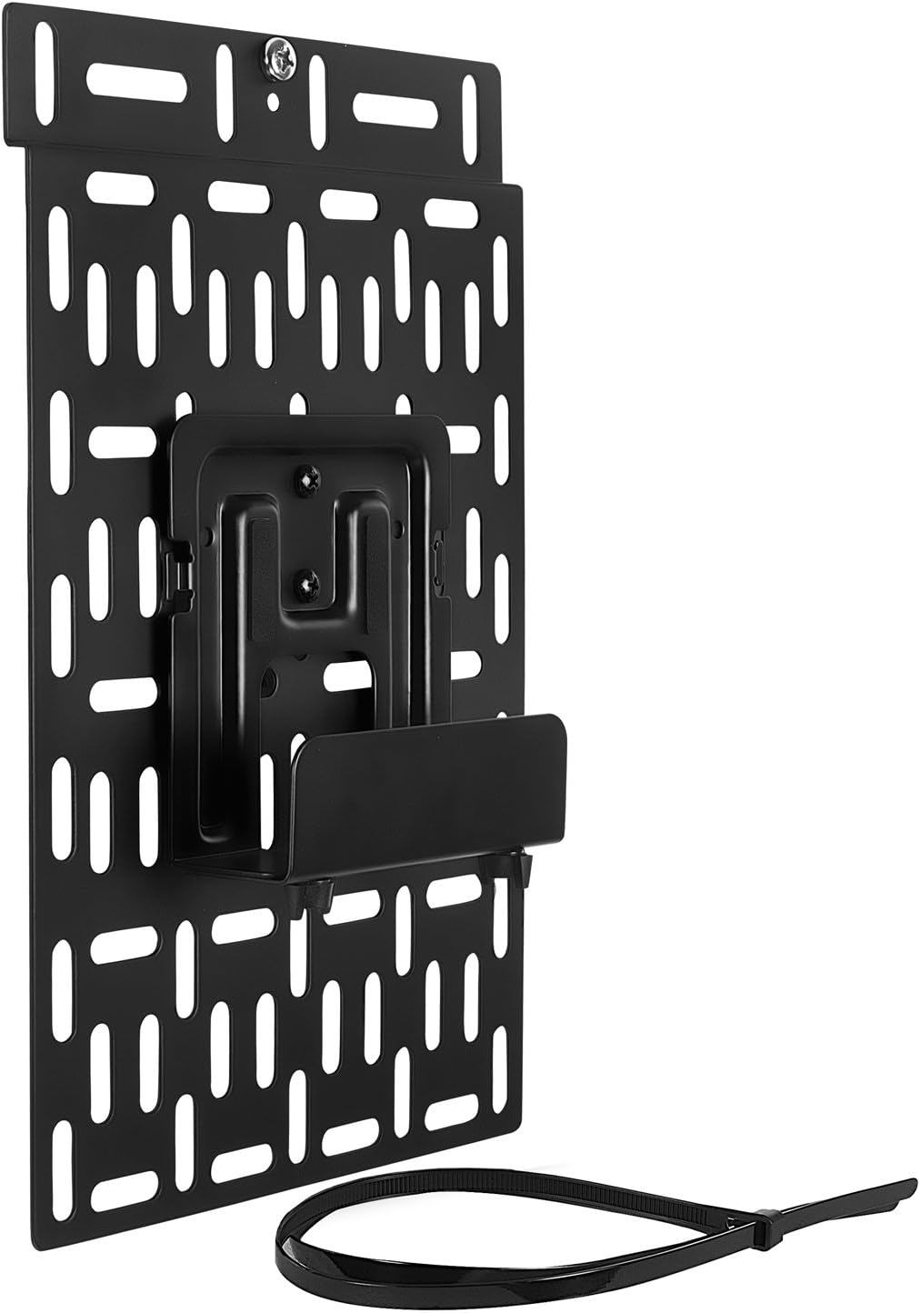 Mount-It! Cable Box Mount Behind TV | Adjustable Universal Mounting Bracket for Streaming Devices, Router, Modem, DVD |