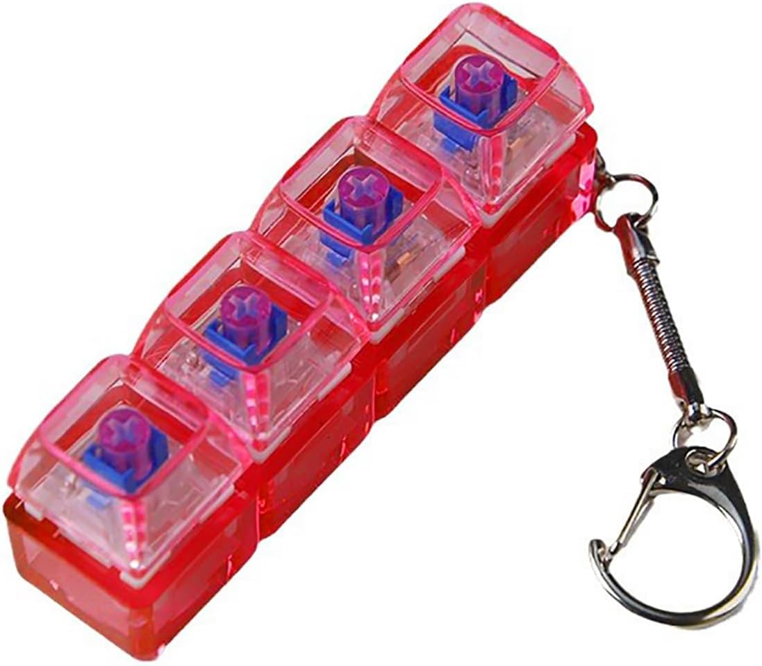 ZSYTF 2-Key 3-Key 4-Key 1PC Portable Keyboard Switches Tester Testing Tool LED Light Keyboard Switches Keychain Toy
