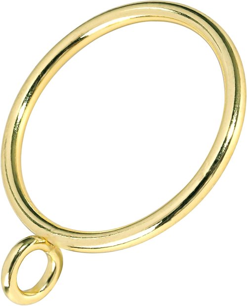 44 Pack Metal Curtain Rings by [Brand Name] - Eyelet Drapery Rings for Pinch Pleat Curtains | 1.5 Inch ID, Gold