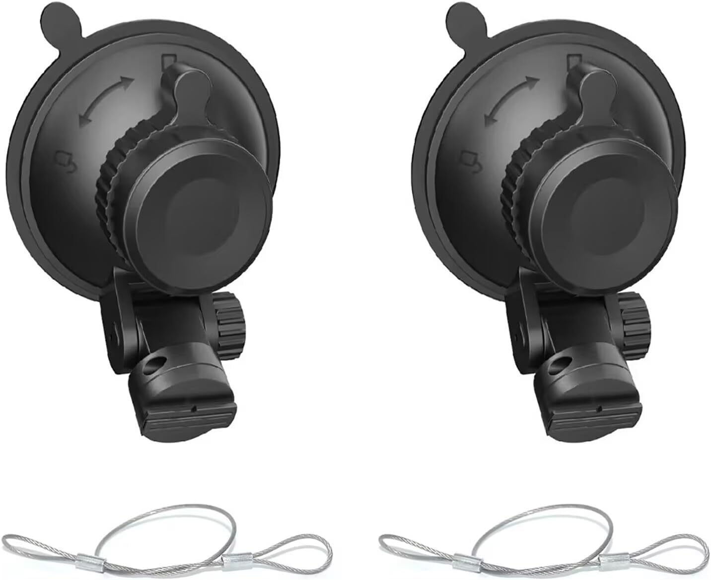 LIUFACAI R2-4K R2-4K 2 Sets Dash Cam Mount, Windshield Suction Cup Mounting Bracket, Suction Cup Bracket, Suitable