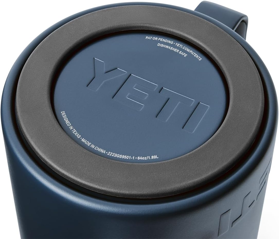 YETI Rambler 64 oz French Press Coffee Maker - Durable Navy Design for Perfect Brews