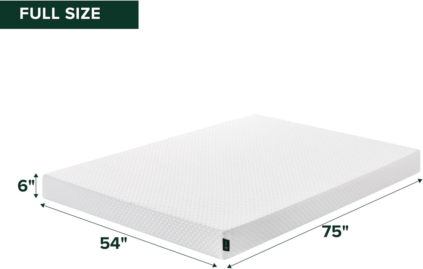 Zinus 6 Inch Full Memory Foam Mattress - Cooling Comfort, Fiberglass Free, Medium Feel, Safe Materials