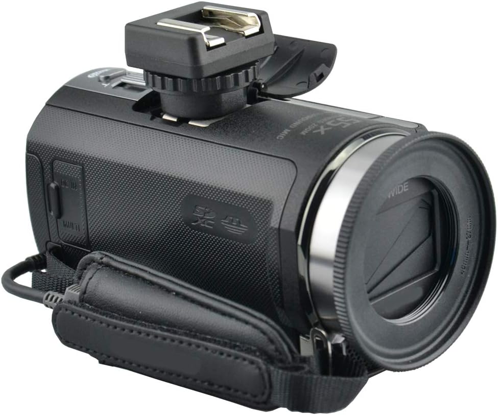 FDR-AX53 AX43 AX45 AX33 AX60 AX100 AX700 HDR-CX675 CX680 CX900 CX400E CX510E CX610E JJC Microphone & LED Light Cold