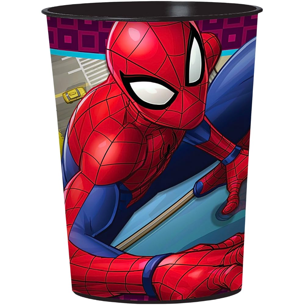 Spider-Man Webbed Wonder Favor Cups - 16 oz. - Perfect for Spider-Man Fans & Themed Parties (1 Pc.)