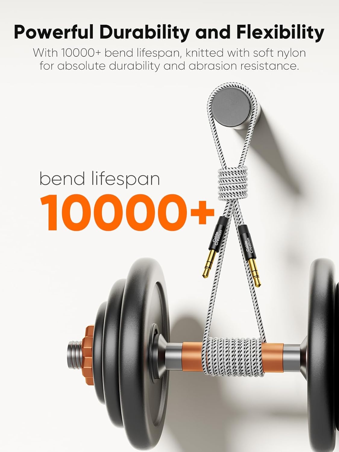 3.5mm (15FT/4.5M), 3.5mm 1/8 CableCreation Long Aux Cord Audio Cable Male to Male, Braided Hi-Fi Sound Auxiliary