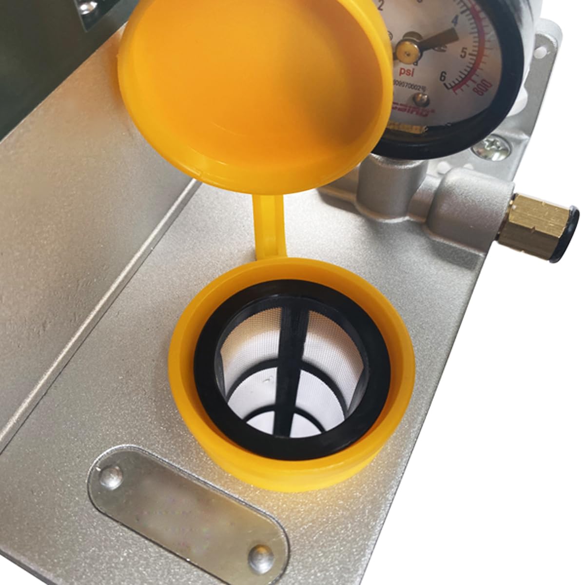 INTBUYING 110V Automatic Lubricating Oil Pump with Pressure Gauge Automatic Lubricating Pump CNC Oil Pump with 3L Reservoir Capacity for Punching Lathe Cutting Milling Machine
