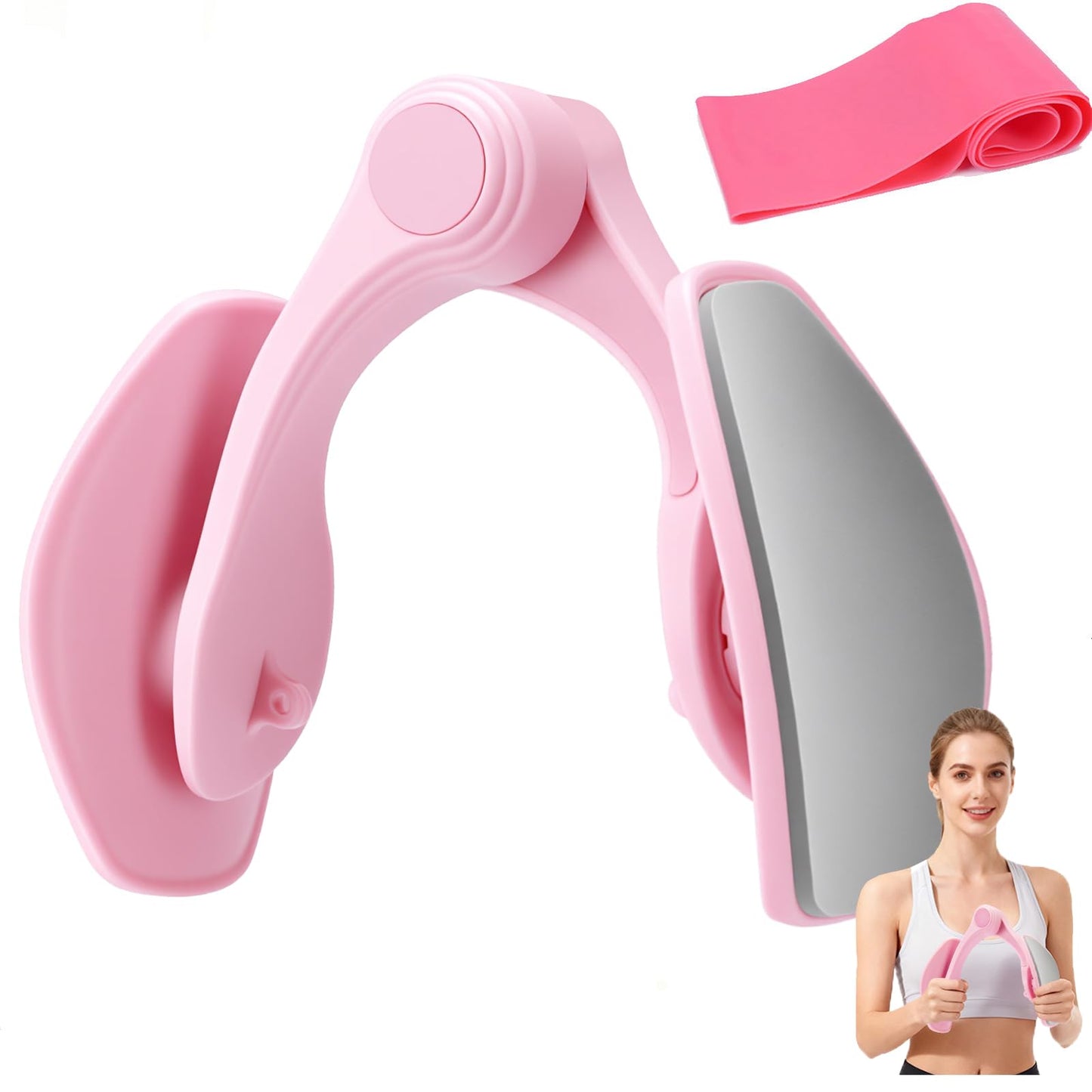 MICZG Thigh Master Inner Thigh Exerciser, Kegel Exerciser Pelvic Floor Muscle Device, Hip Trainer Thigh Toner Workout Equipment for Women Men Butt Leg Pelvic Training