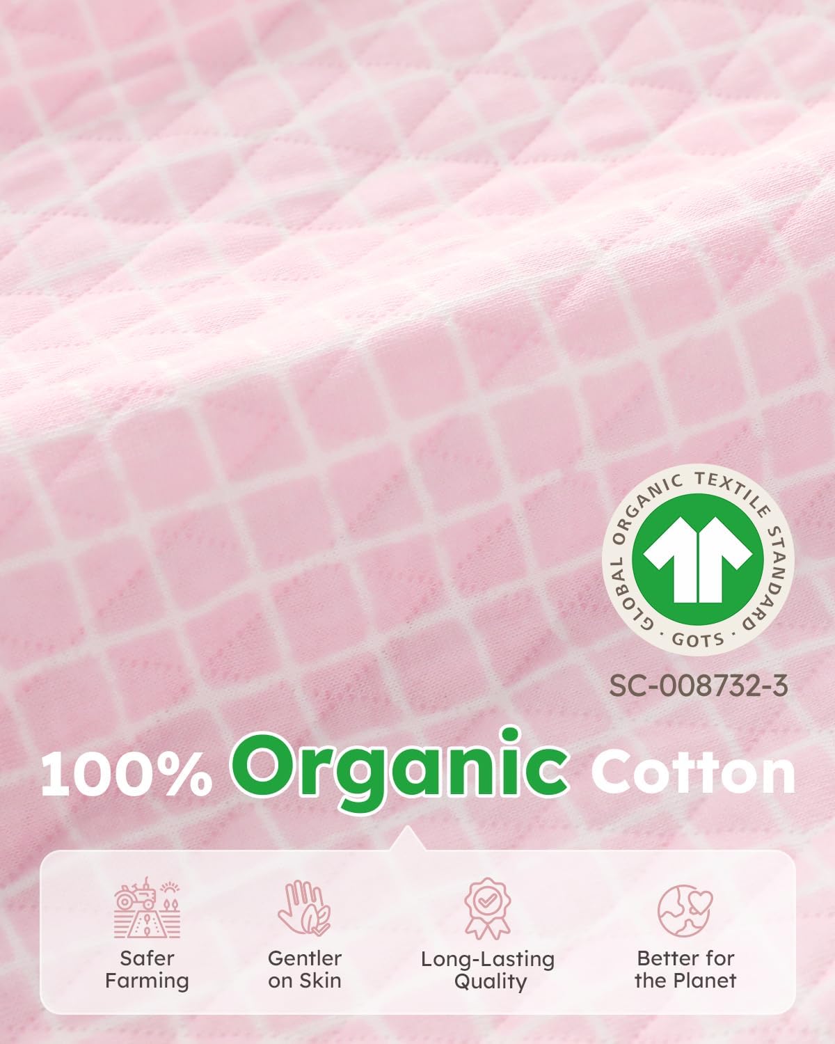 Yoofoss Organic Cotton Baby Pajamas - Warm Quilted Footed Sleepers for Newborns 0-9 Months