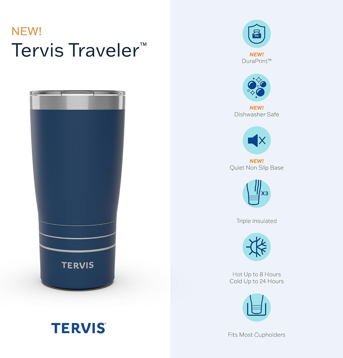 Tervis Traveler Yao Cheng Daydreaming Insulated Tumbler - 20oz Stainless Steel Travel Cup for Hot & Cold Drinks