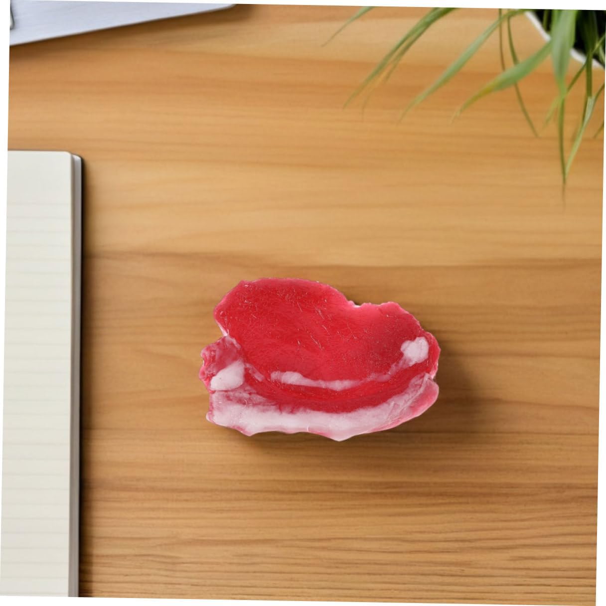 Set 2pcs Veemoon Realistic Fake Pork and Beef Meat Model for Kitchen Decor and Photography Props Lifelike Simulated