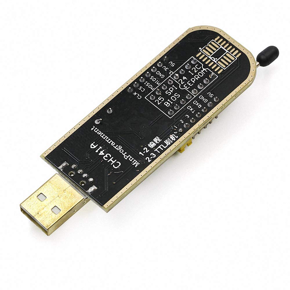 DYDZYJ 10pcs CH341A 24 25 Programmer Series EEPROM Flash BIOS USB with Software & Driver