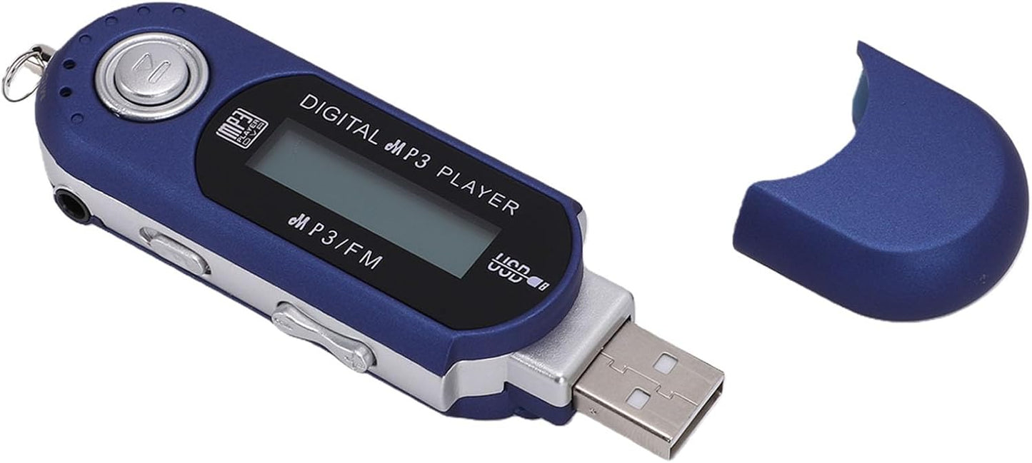 Tangxi 2.0 MP3 MP3 32GB USB Player with Earphone, USB Music Player Stick with FM Radio, Support TF Card, Portable LCD