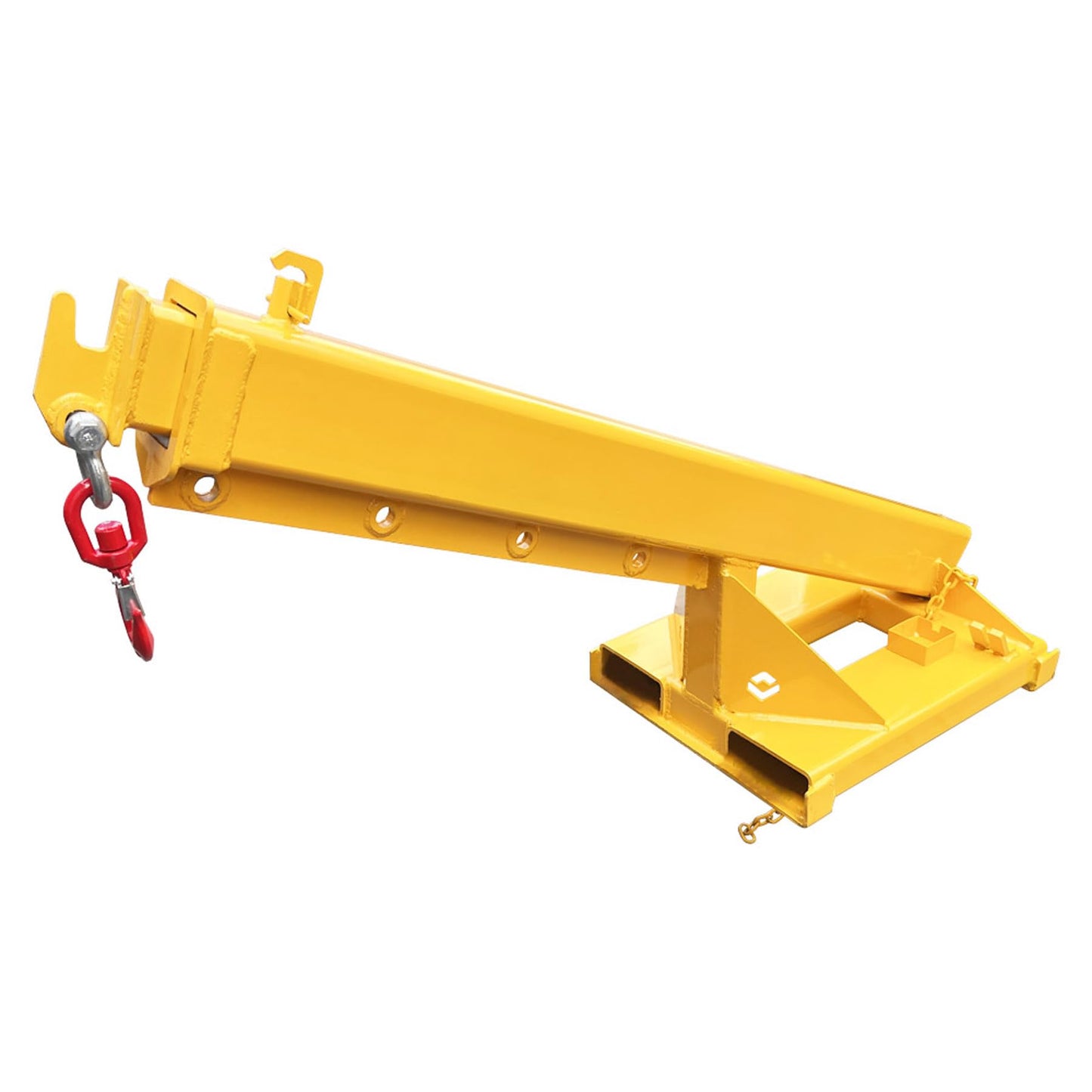 TECHTONGDA Adjustable Forklift Jib Boom Crane Forklift Mobile Crane, Fork Mounted Telescoping Crane Jib Boom for Warehouse or Factories, Adjustable Boom 63"-98", 4400 LB/ 2T Capacity