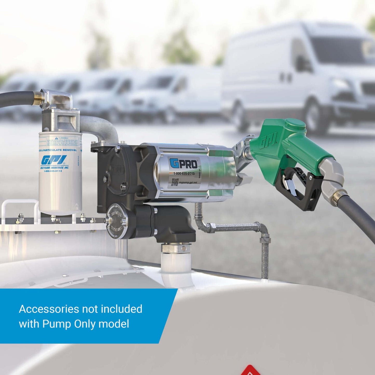 GPRO - V20 Series Fuel Transfer Pump, 1 Inch Outlet, Pump Only, 20 GPM, 115 Volt (171000-01)