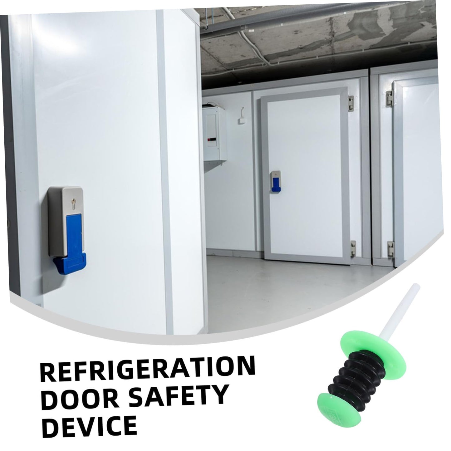 IMIKEYA 3hole Emergency Release Cold Storage Door Push Rod Commercial Refrigeration Parts Heavy-duty Safety Handle for Freezer Oven Safety Door Release