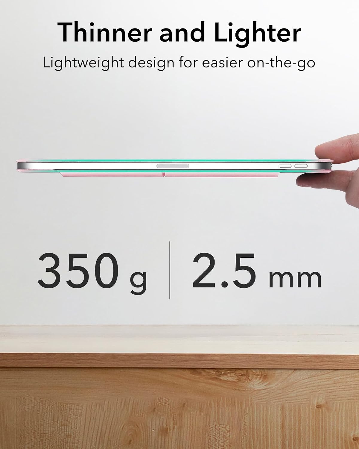 ESR 13 Inch (M5/M4) 2025/2024, for iPad Pro Case Powerful Magnetic Attachment, Slim Trifold Stand Case, Supports Pencil