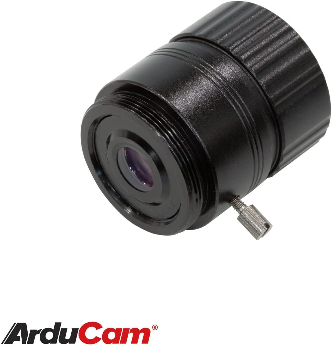 Arducam 6mm Lens for Raspberry Pi HQ Camera, Wide Angle CS-Mount Lens, Focal Length with Manual Focus