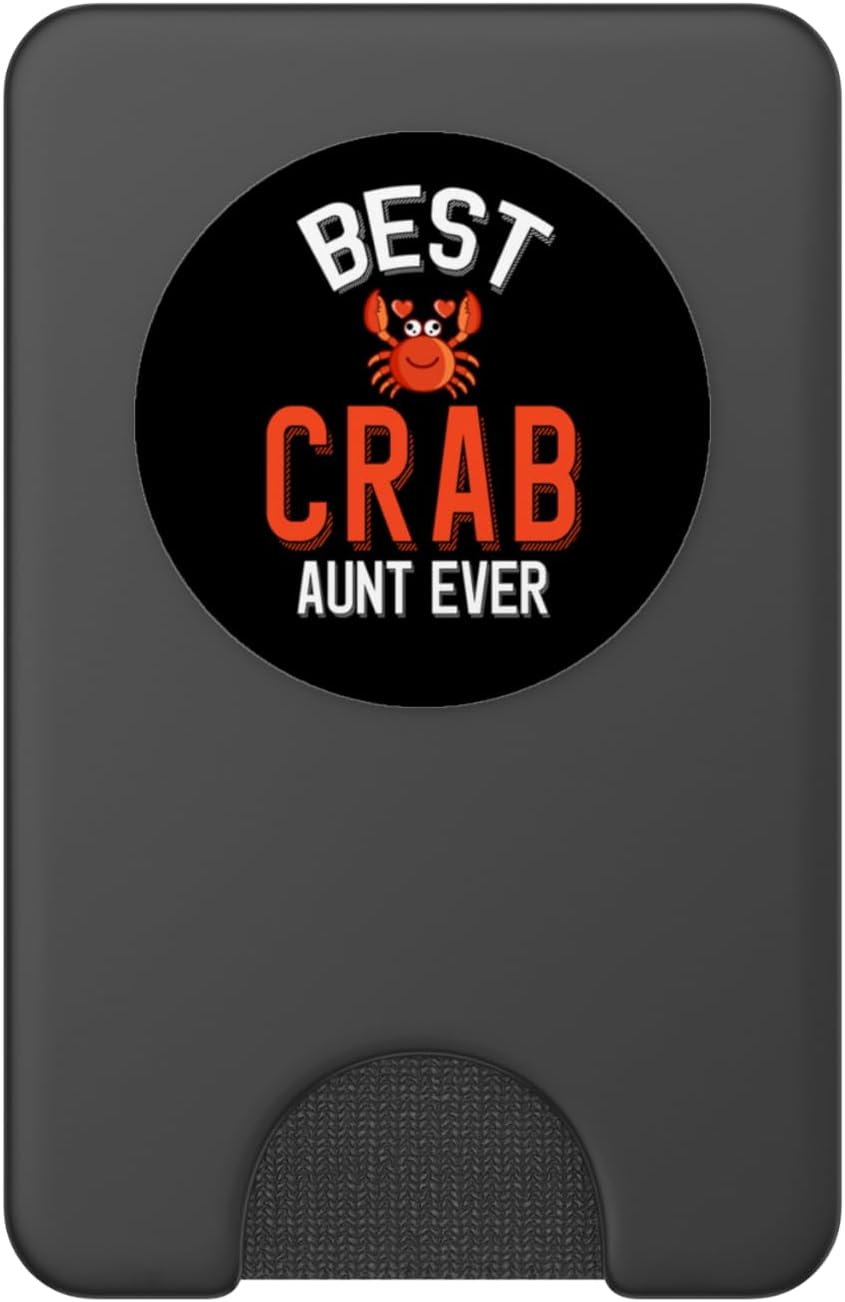 Cute Crab Family Apparel Best Crab Aunt Ever PopSockets PopWallet for MagSafe