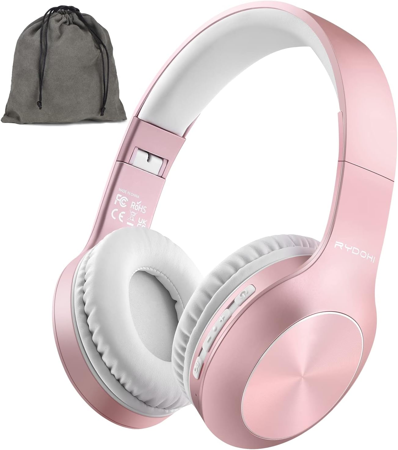 Rydohi 68H Headset 3EQ V5.3 Wireless Bluetooth Headphones Over Ear Playtime HiFi Stereo with Microphone and Modes