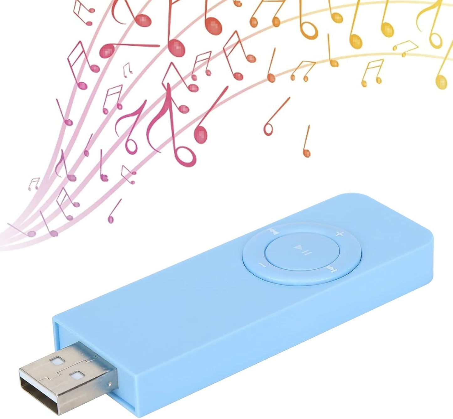 Cuifati MP3 2.0 MP3 32GB Player, Portable Music Player with Earphones, USB Player with Lanyard, Support and WMA