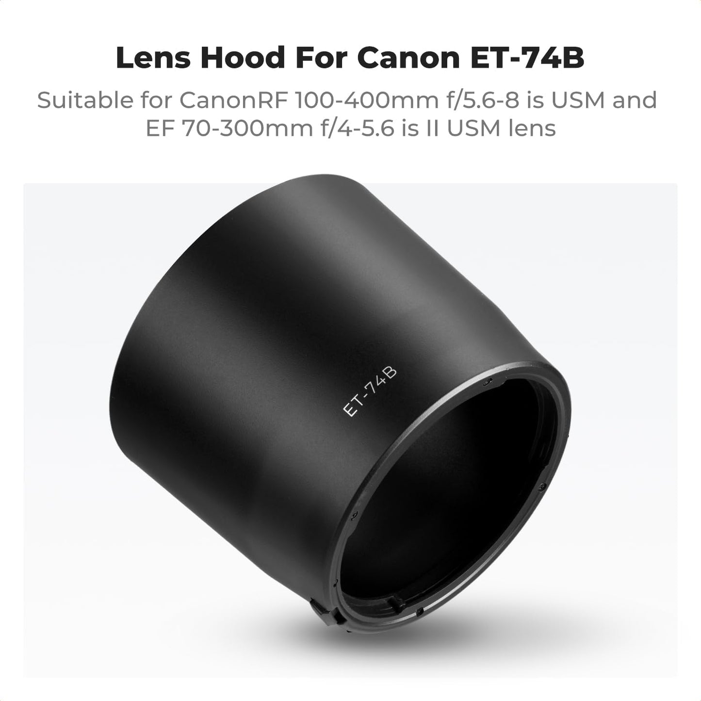 ET-74B 100-400mm f/5.6-8 70-300mm f/4-5.6 67mm K&F CONCEPT Lens Hood Replace of Hood Compatible with Canon RF is USM
