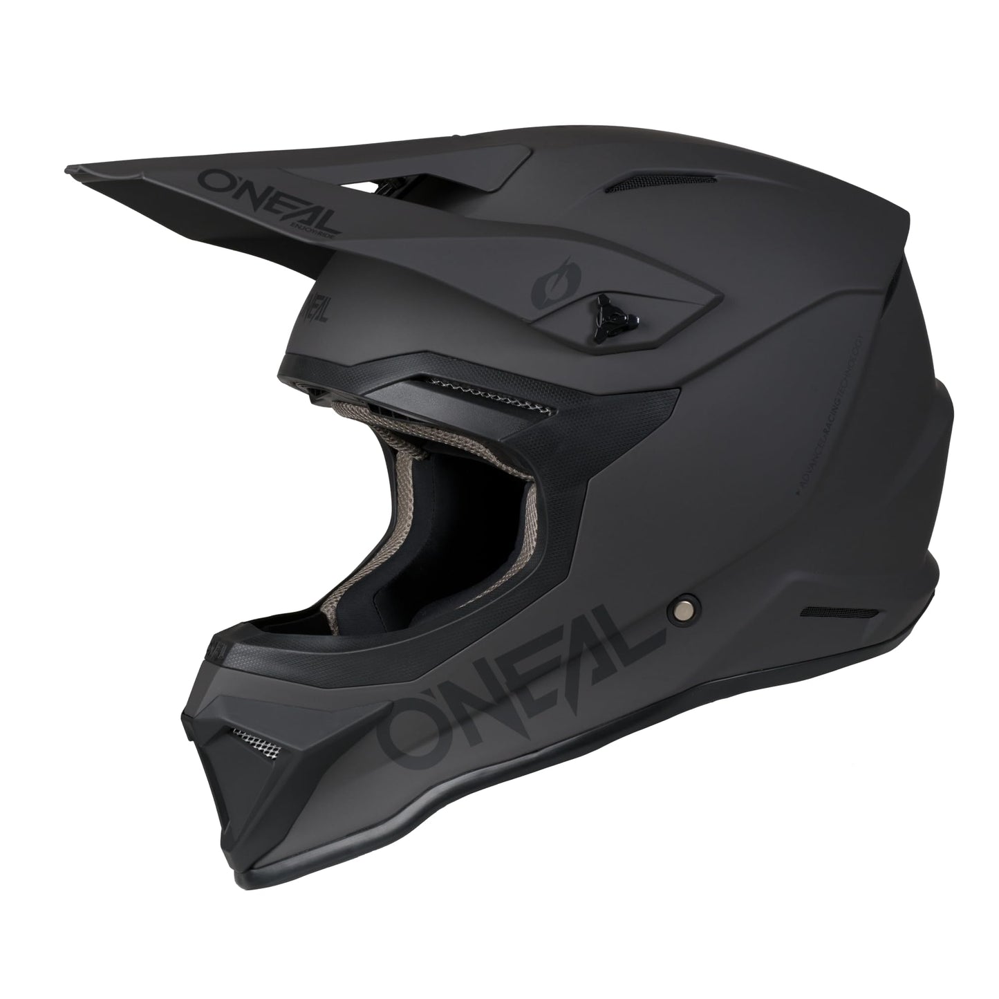 O'NEAL 4 SRS MX Helmet Adult Solid Gray/Black Large