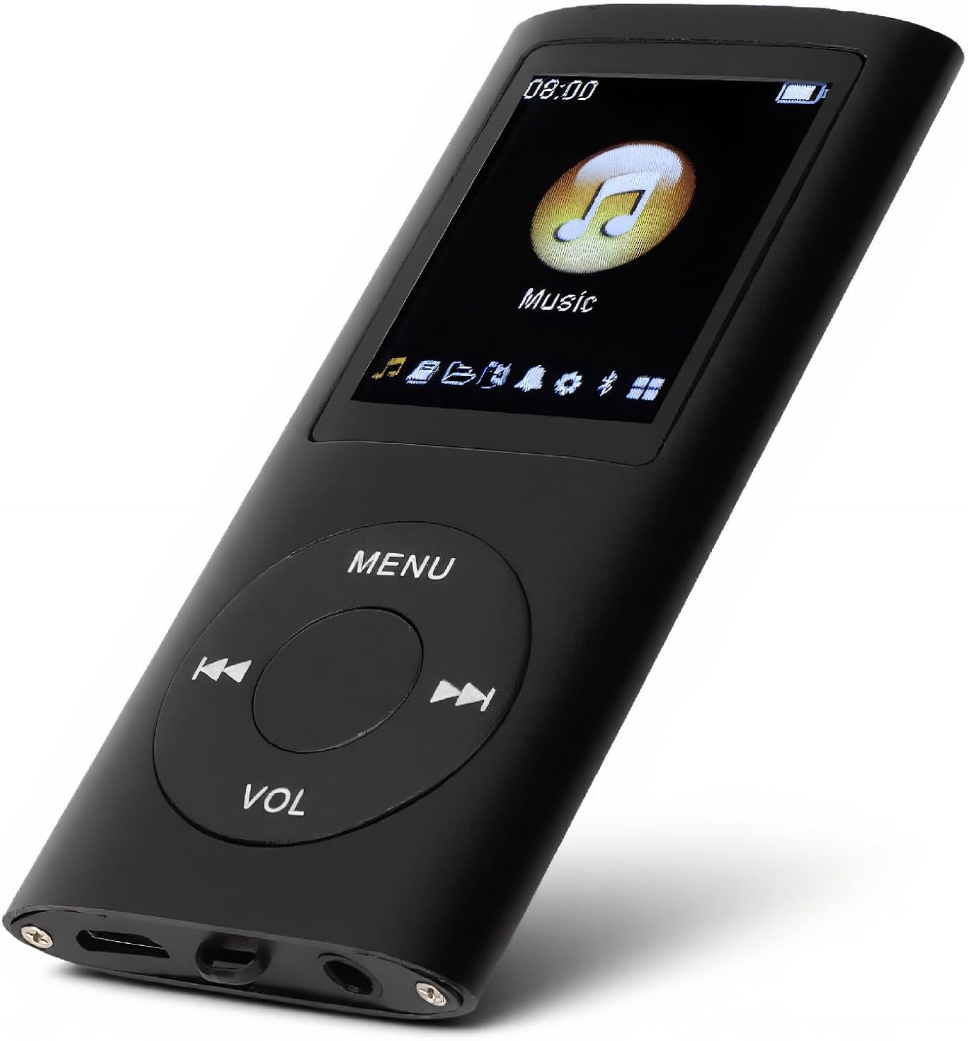 GOWENIC MP3 1.8 Inch Player With LCD Screen, HiFi Lossless Sound Slim Portable Digital Audio Player for Students