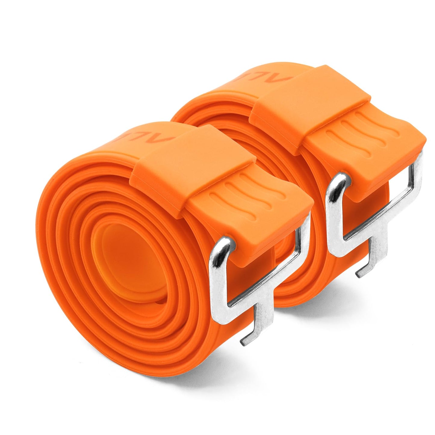 Utility Straps Pro (2-Pack) - Heavy-Duty 40lb Secure Straps for Bikes, Skis, Moto Gear, Tools & More - Freeze-Proof, Safety Orange (27.5in(70CM))