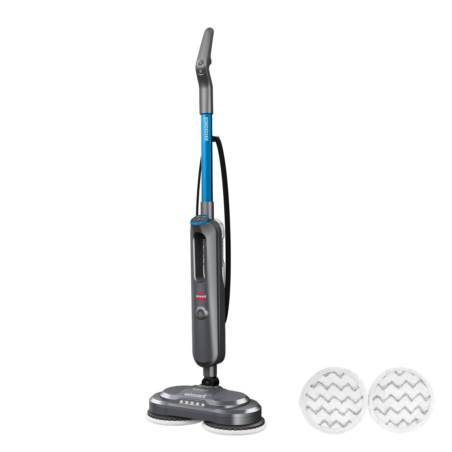 BISSELL Spinwave SmartSteam All-in-One Scrubbing and Sanitizing Electric Hard Floor Steam Mop w/LED Headlights & Swivel Steering 3897A