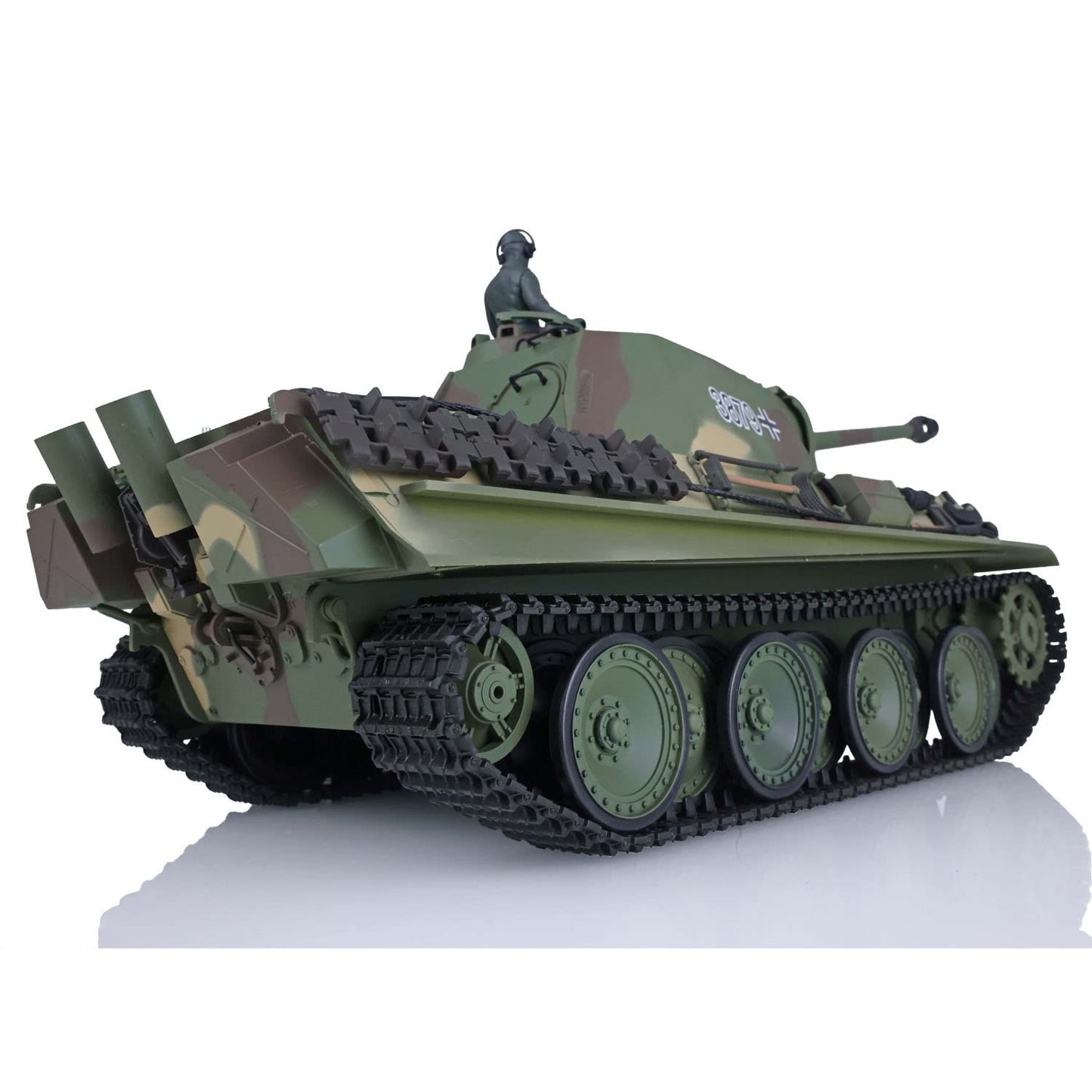 TOUCAN RC HOBBY US in Stock 2.4G Henglong 1/16 Scale 7.0 Plastic German Panther G RTR RC Tank Model 3879 (3879 Plastic Version) BB Airsoft that Shooting BB Bullets