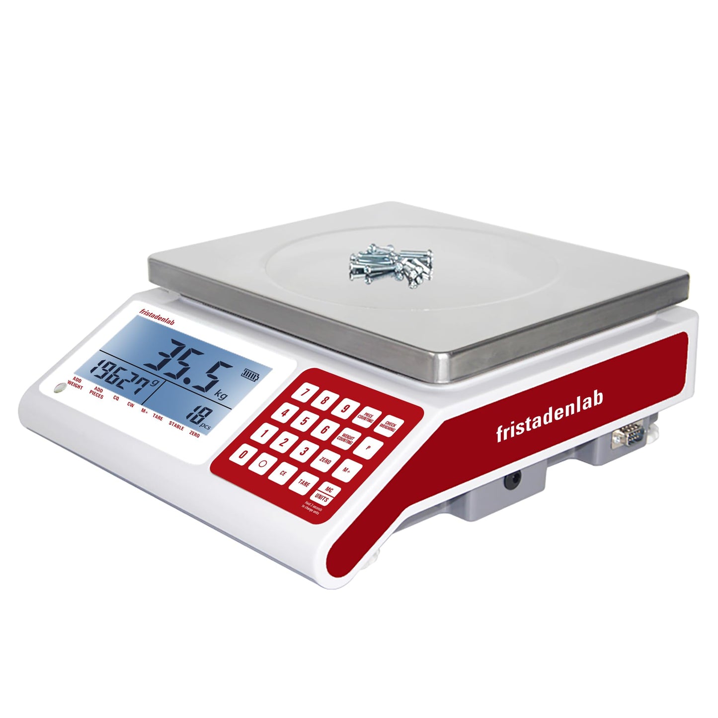 Fristaden Lab Counting Scale for Small Parts | 15 kg x 0.5 g | USA Company | Units: g, lbs, oz, kg