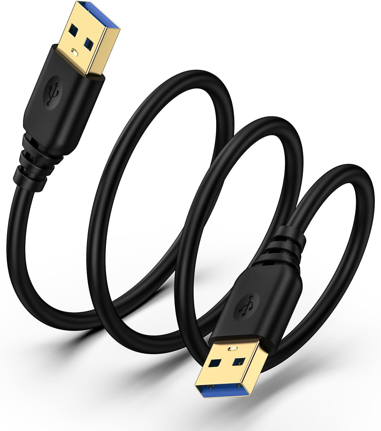 CIQILY 10FT,USB 3.0 USB A to USB A Cable to USB Cable,USB A Male to Male Cable Double End USB Cord Compatible for Hard