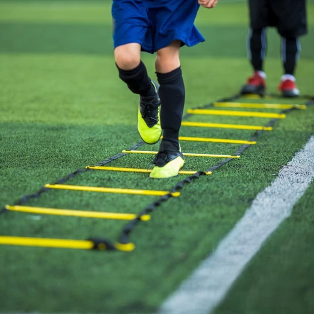 Agility Ladder with Storage Bag, 16.4 feet 10 Rungs Speed Ladder, Wear-Resistant and Sturdy, Agility Training Equipment for Soccer, Football, Home Gym & Sports Conditioning