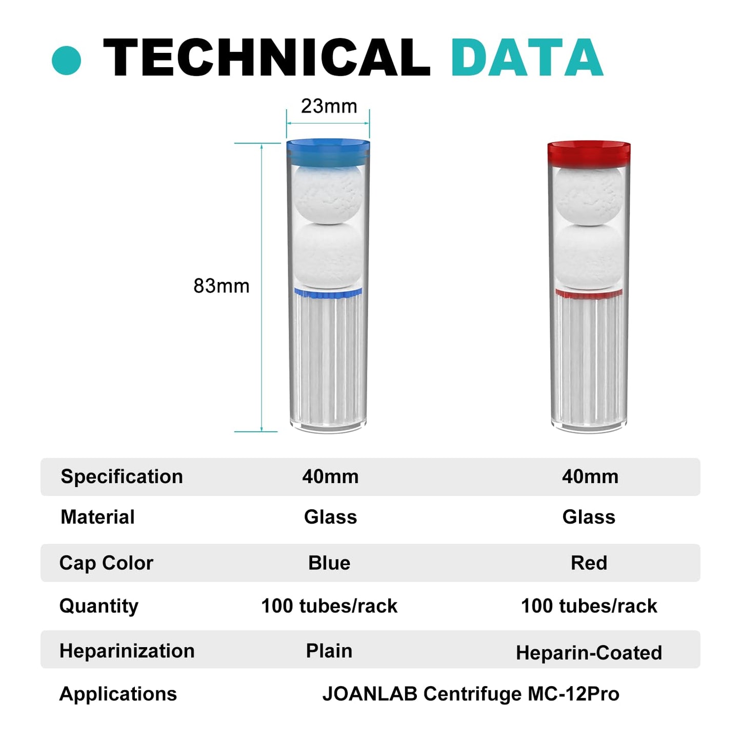 JOANLAB Digital 10000rpm Highspeed Micro Centrifuge Machine with 10 Pipes of 12x40mm Glass Tubes
