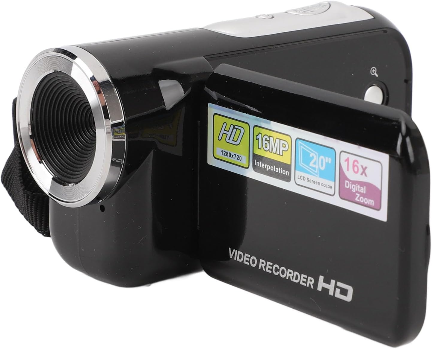 shenruifa 16MP 1080P 16X 2in 1/4 Inch Camcorder Digital Zoom Rotatable Screen Anti Shake USB Port Threaded Hole Video