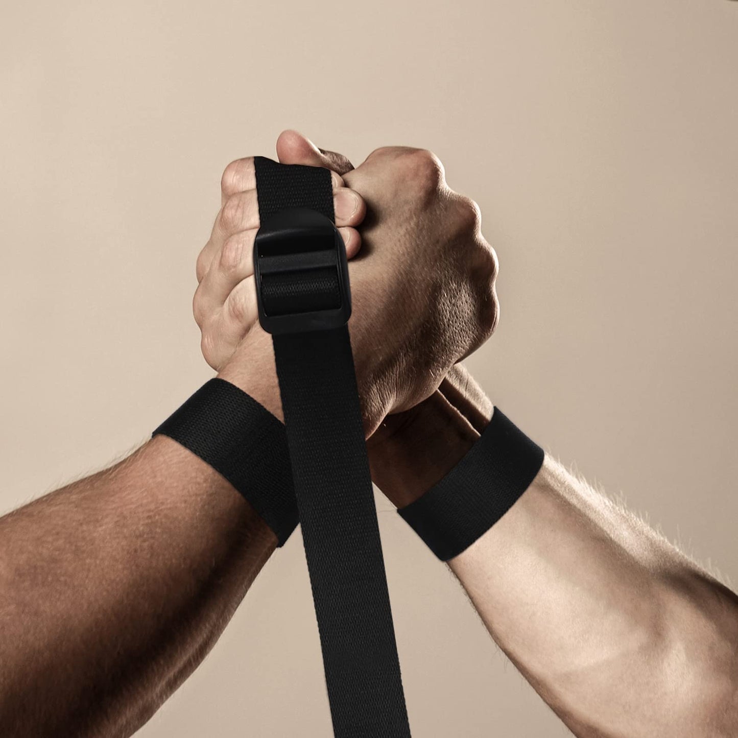 2 Pcs Arm Wrestling Competition Match Strap Non Slip Arm Wrestling Strap 40 Inch Long Exercise Armwrestling Training Equipment with Buckle, 1 Inch Width