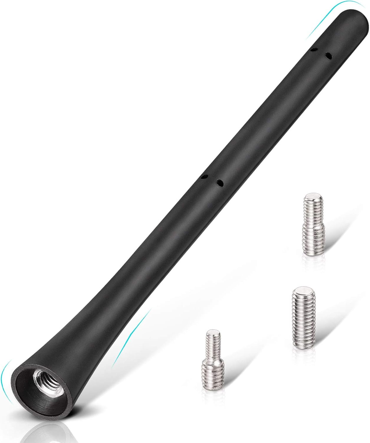 Eightwood 7 inch M4 M5 M6 Car Radio Rubber Antenna Mast FM AM Universal Roof Mount Vehicle Antennae Replacement