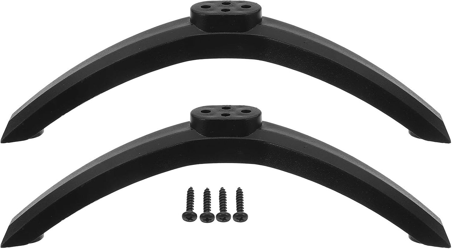 Mikikit 50 Inch Tv Stand Base Legs with Screws for Televisions Universal Tabletop Tv Holder Desktop Bracket