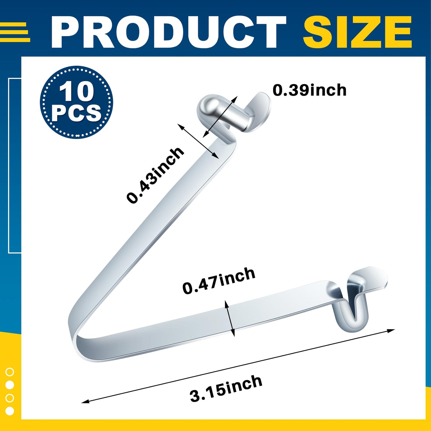 MorningRo 10 Pcs Scaffolding Pins Scaffold Spring Retainers Coupling Locking Pins Galvanized Steel Scaffolding Pin Parts Locking Equipment Accessories