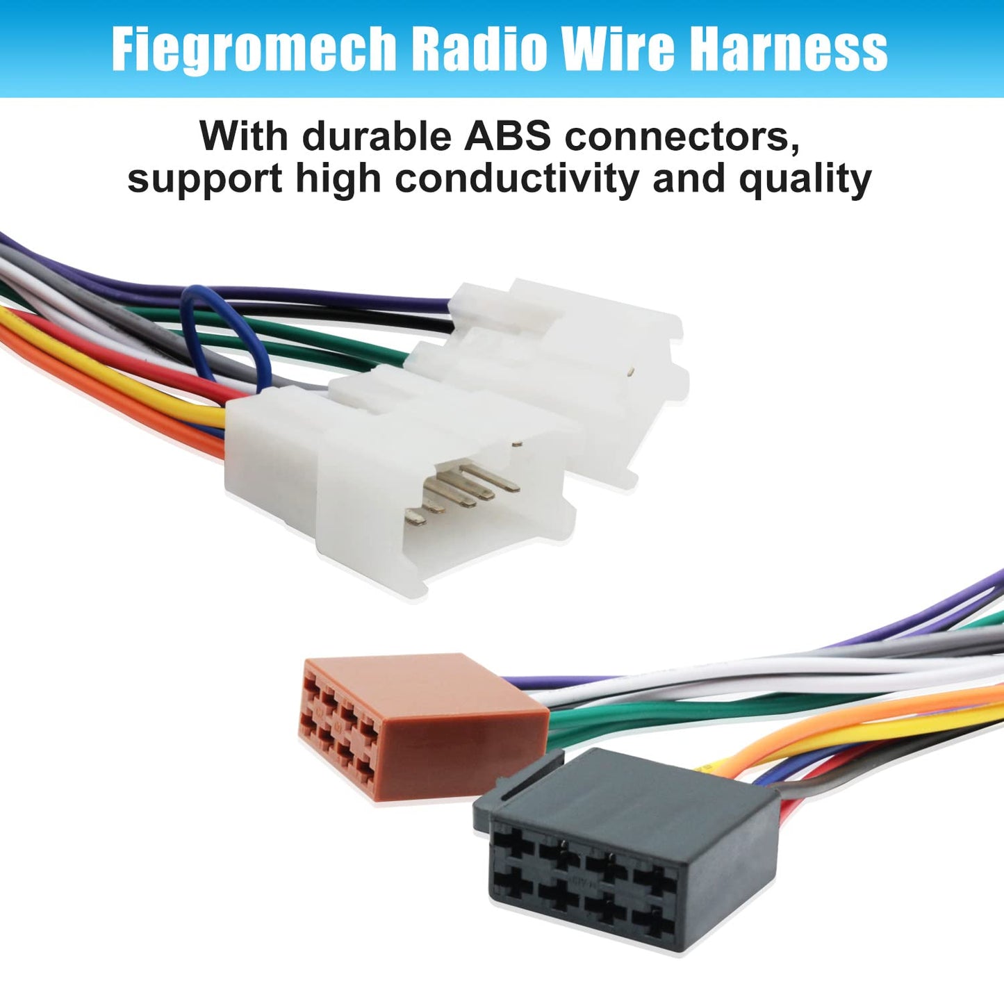 RAV4 Wiring Harness Replacement for Toyota Corolla Camy Highlander ISO Radio Wire Cable Car Stereo Power Speaker