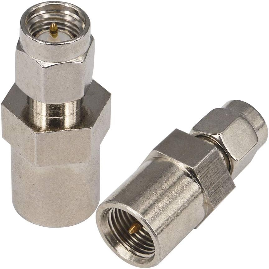 2-Pack 4G SMA Male to FME Male Coaxial Connector SMA to FME RF Coax Connector Antenna Adapter for Booster Antenna GPS