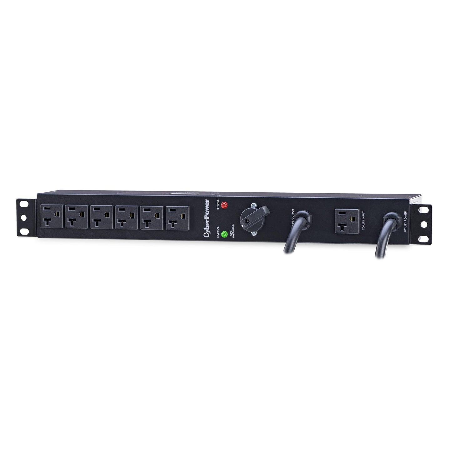 CyberPower MBP20A6 Maintenance Bypass PDU, 120V/20A (Derated to 16A), 6 Outlets, 1U Rackmount