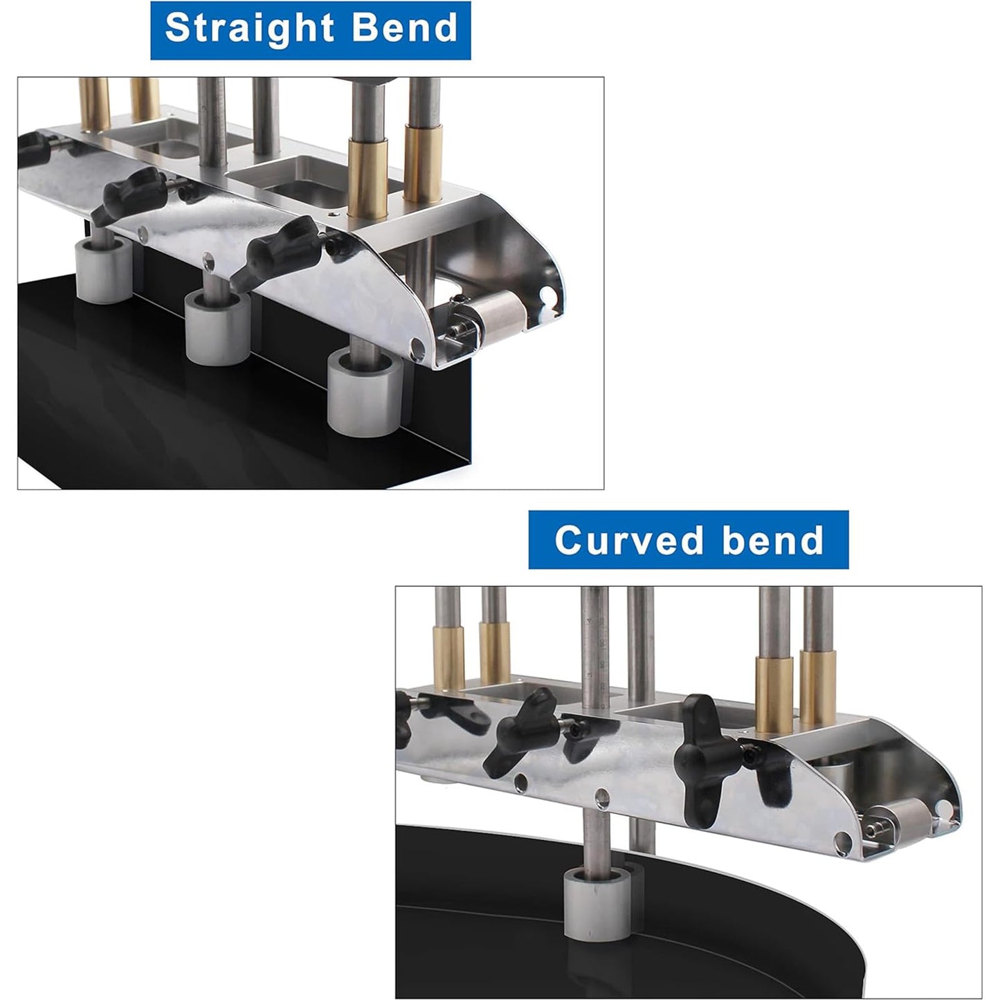 Metal Sheet Roller Bender Tool for Bending and Roofing, Adjustable 0-90 Degree Angle with 13-130mm Radius