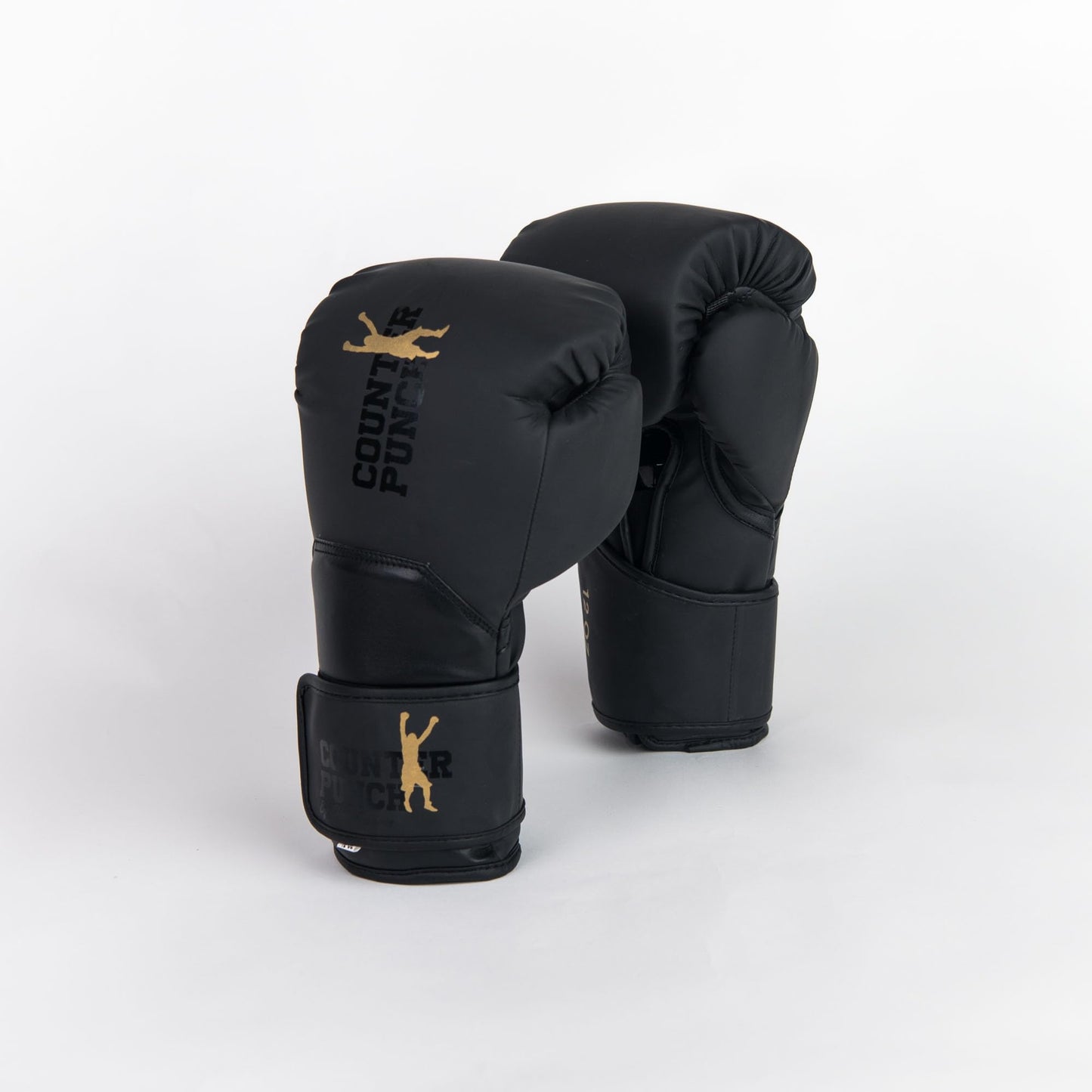 Counterpunch by Shane Cameron Boxing Gloves - Training & Sparring - Synthetic Leather - Black (16oz)