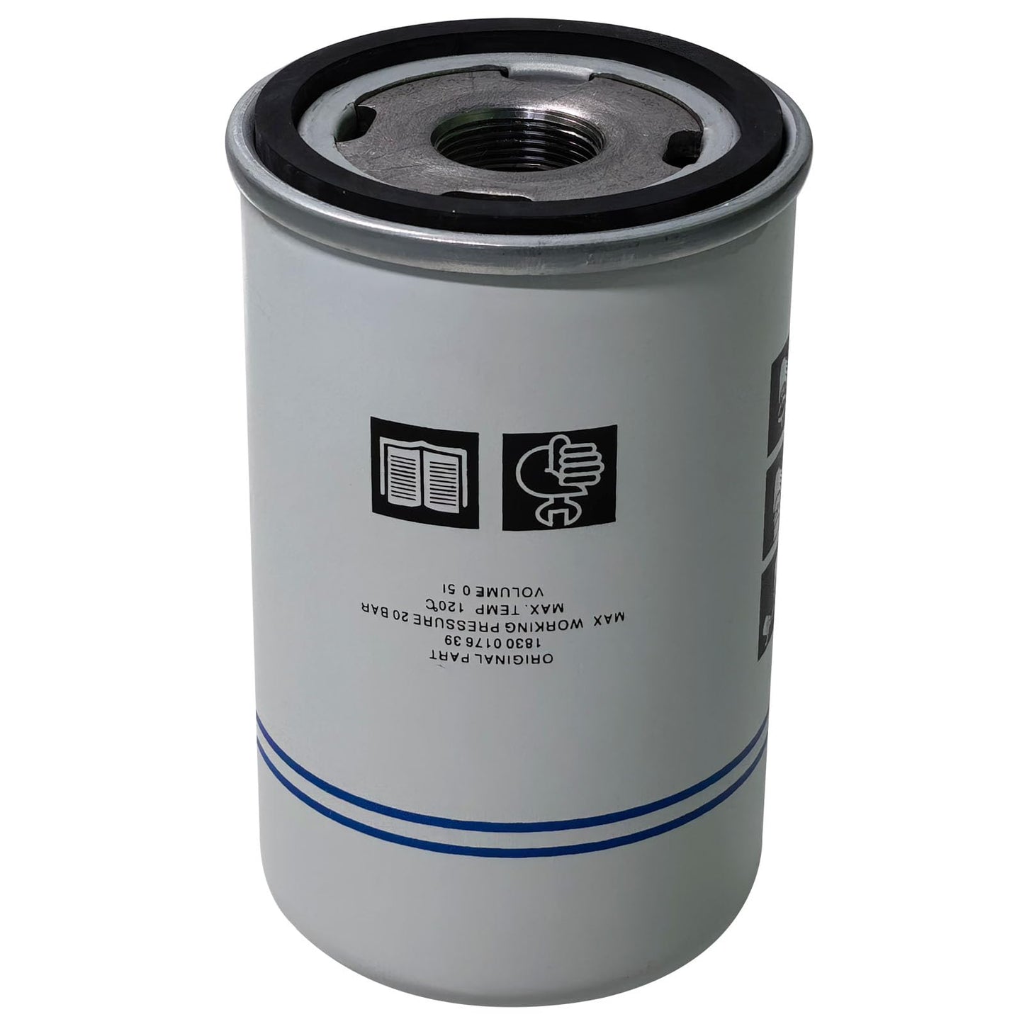 Filter Kit 1830017639 Oil Separator 1830017638 Oil Filter 1622065800 Air Filter, Compatible with Air Compressor Replacement