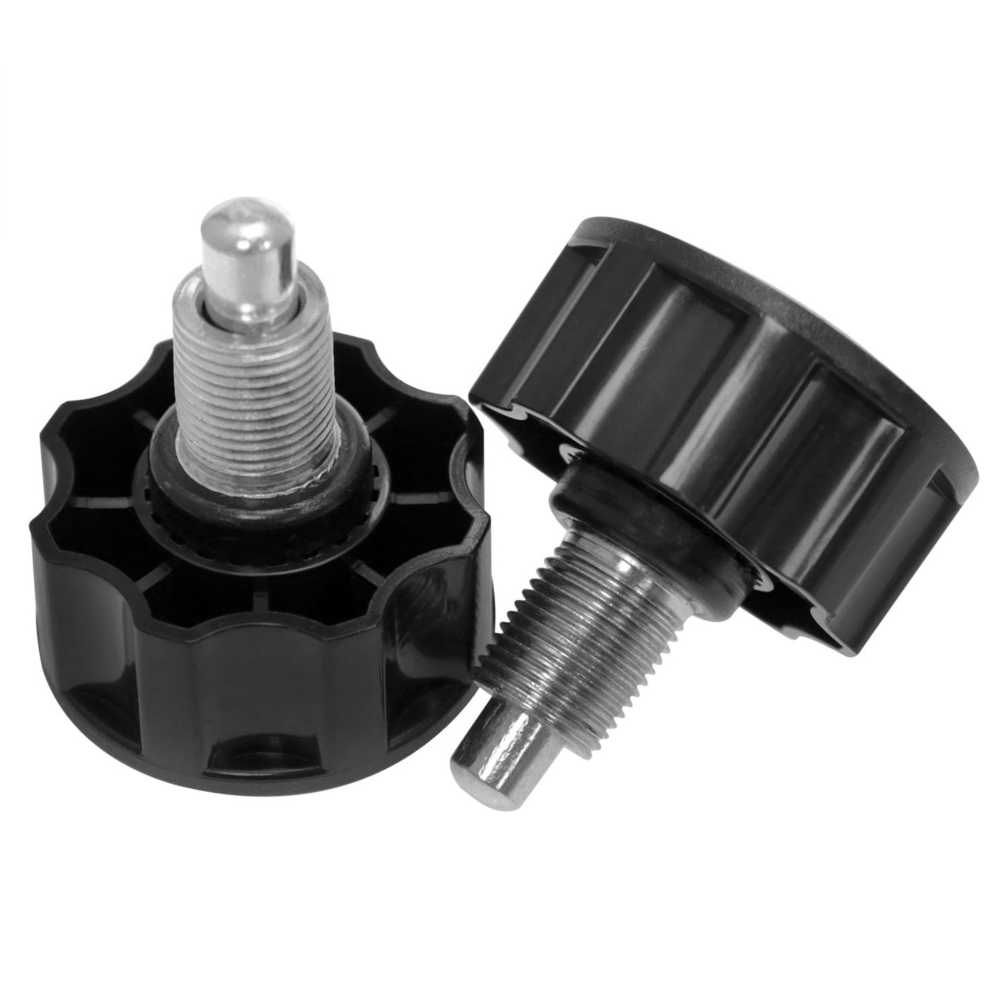 FINBe M18 Pop Pull Pin Knob for Fitness Equipment Sports Bicycle Pin Knob Replacement Black 2PCS (2.12x2.48inch)