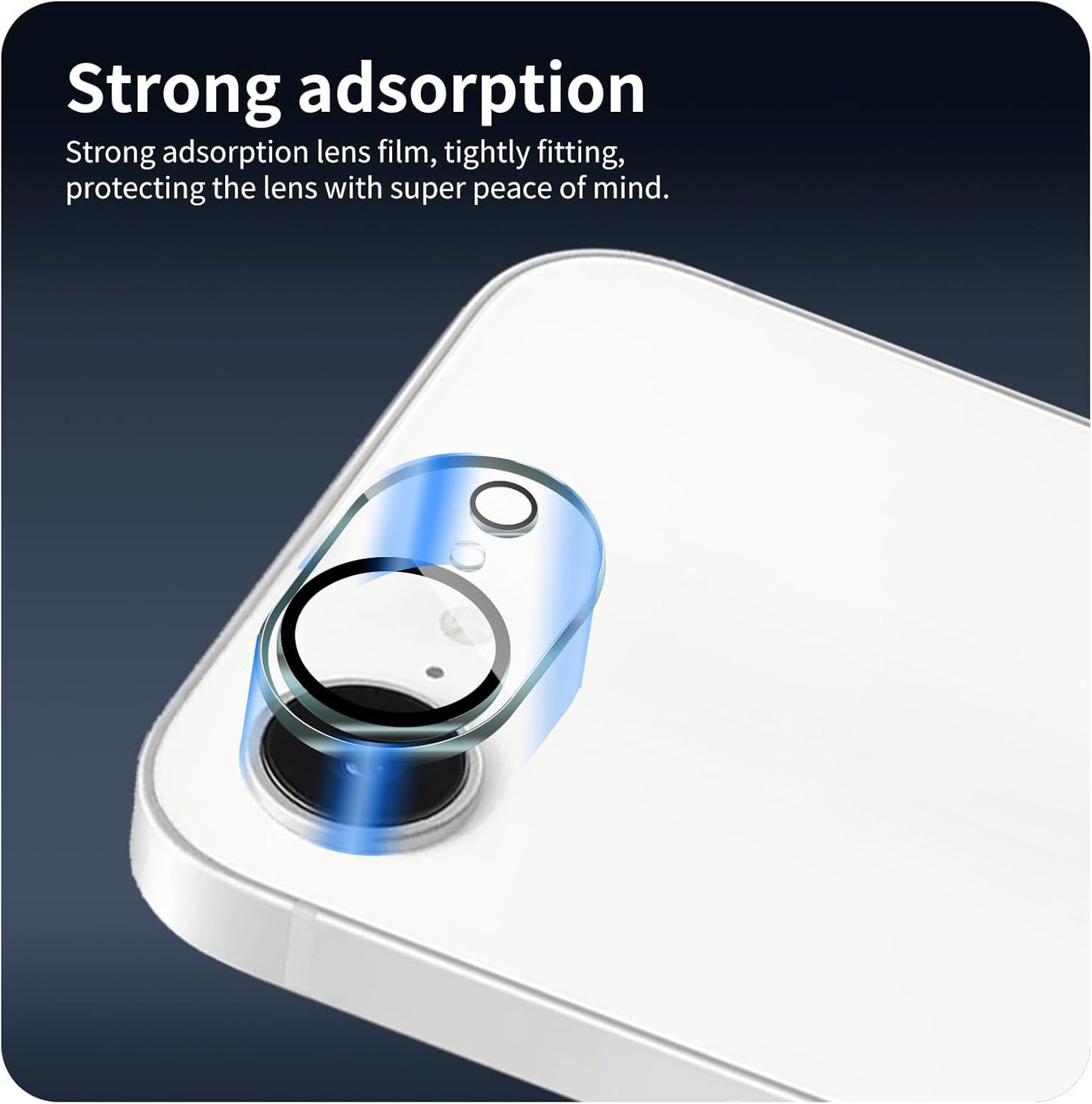 4-Pack 17e/16e, 9H Camera Lens Protector for iPhone Tempered Glass Camera Cover Screen Protector Accessories, HD